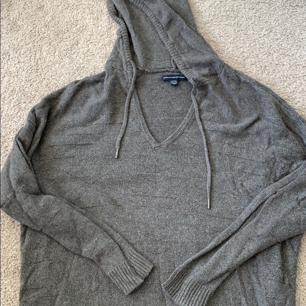 Oversized sweatshirt with hood